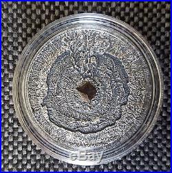 Niue 2014 Meteorite Canyon Diablo Silver coin + COA & BOX