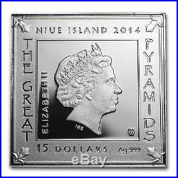 Niue 2014 Proof Silver Great Pyramids Series First Pyramid Coin SKU #85233