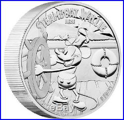 Niue 2015 $100 Disney Steamboat Willie Mickey Mouse 1 kg Kilo Silver Proof Coin