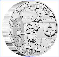 Niue 2015 $100 Disney Steamboat Willie / Mickey Mouse 1 kg Silver Proof Coin