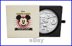 Niue 2015 $100 Disney Steamboat Willie Mickey Mouse Proof 1 Kilo kg Silver Coin
