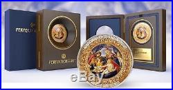 Niue 2015 10$ Perfection in Art Madonna of the Magnificat 2oz Silver Coin Gilded