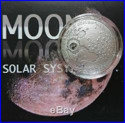 Niue 2015 $1 MOON NWA 8609 Meteorite Solar System Series 1 oz Silver Coin
