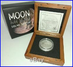 Niue 2015 $1 MOON NWA 8609 Meteorite Solar System Series 1 oz Silver Coin