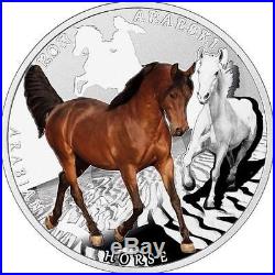 Niue 2015 $1 Man's Best Friends Horses Arabian Horse 17.5g Silver Proof Coin