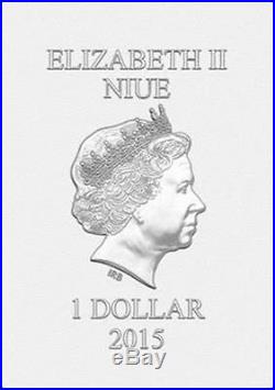 Niue 2015 $1x8 Vintage Mini Posters 0,5 Oz Silver Coin Set