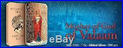 Niue 2015 $2 Icon Orthodox Shrines Mother of God of Valaam 1 Oz Silver Coin
