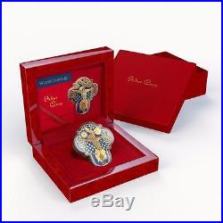 Niue 2015 $2 Icon World Heritage Altar Cross 1 Oz Silver Coin Gilded ONLY 999