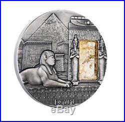 Niue 2015 2$ Imperial Art Citrine 2 Oz Silver Coin with real Agate LIMIT 500