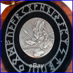 Niue 2015 2$ KING CNUT Vikings Gods Kings Warrior 2oz Antique finish Silver Coin