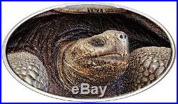 Niue 2015 $2 Lonesome George XL Relief Turtle 1 Oz Silver Coin Digital Printing