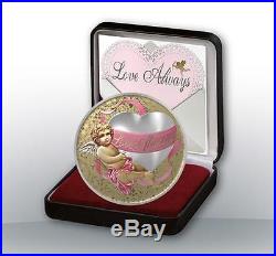 Niue 2015 $2 Valentine Love Always Proof Like 1 Oz Silver Coin with High Relief