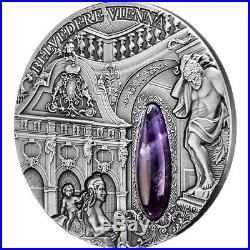 Niue 2015 2$ Winter Palace Belvedere Vienna 2oz Antique finish Silver Coin