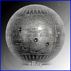Niue 2015 7$ Seven New Wonders of the World 7oz. 999 fine silver spherical coin