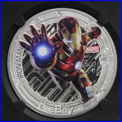 Niue 2015 Avengers Iron Man Hulk Thor Ultron Captain America 5 Coin SET NGC PF70