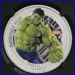 Niue 2015 Avengers Iron Man Hulk Thor Ultron Captain America 5 Coin SET NGC PF70