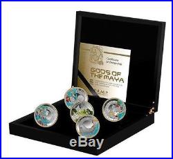 Niue 2015 Gods of Maya 5 Coins Set Proof Silver Collection