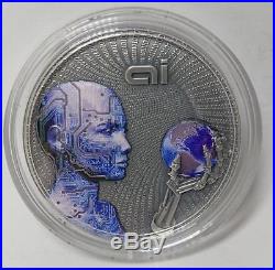 Niue 2016 2$ Artificial Intelligence Code of the Future 2oz Silver Coin