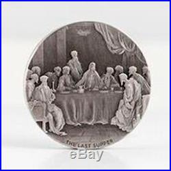 Niue 2016 2$ Biblical Coin The Last Supper Antique finish Silver Coin