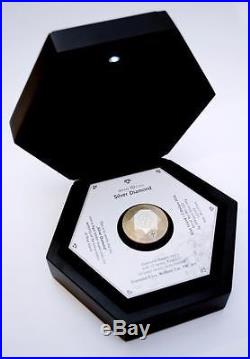 Niue 2016 $2 DIAMOND 3D Shape 44 g Silver Coin LIMITED