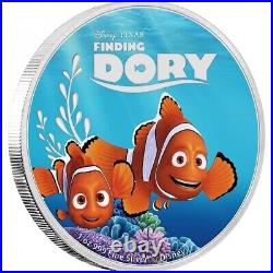 Niue 2016 $2 Disney Pixar Finding Dory 5 X 1 Oz Proof Silver Coin Set