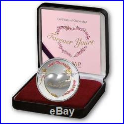 Niue 2016 2$ Forever Yours Proof Like 1 Oz Silver Coin with High Relief