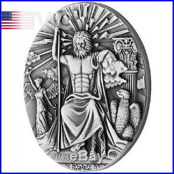 Niue 2016 2$ Jupiter Roman Gods 2oz Antique Finish Silver Coin