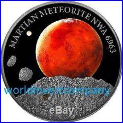 Niue 2016 Mars Martian Meteorite NWA 6963 1oz $1 Silver Coin NEW