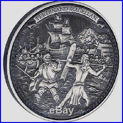 Niue -2016- Silver $5 Proof Coin- 2 OZ Ferdinand Magellan