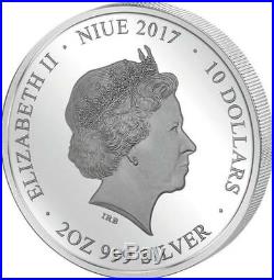 Niue 2017 $10 Perfection in Art Alba Madonna 2 oz Silver Coin