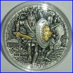Niue 2017 $2 ARES GOD OF WAR series GODS 2 oz Antique Silver Coin SUPERHIT