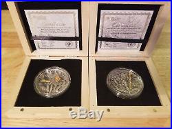Niue 2017 Ares God of War and 2018 Poseidon 2 Oz High Relief Coins
