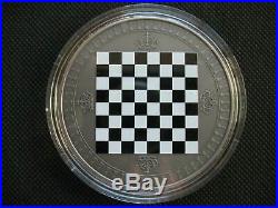 Niue 2018 Chess Antiqued Silver Coin 2oz COA