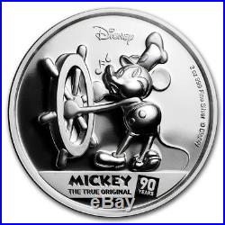 Niue -2018- Silver $5 Proof Coin- 2 OZ DISNEY MICKEY MOUSE 90TH ANNIVERSARY