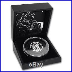Niue -2018- Silver $5 Proof Coin- 2 OZ DISNEY MICKEY MOUSE 90TH ANNIVERSARY