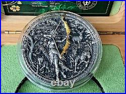 Niue 2019 2$ It Goddesses ARTEMIS High Relief 2 Oz Silver Coin