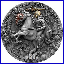 Niue 2019 $5 Horsemen of the Apocalypse RED HORSE 2 oz Silver Coin 500pcs only