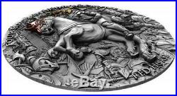 Niue 2019 $5 Horsemen of the Apocalypse RED HORSE 2 oz Silver Coin 500pcs only