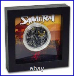 Niue 2019 $5 SAMURAI WARRIORS Antique Finish 2 oz Silver Coin