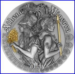 Niue 2019 Athena and Minerva Goddesses $5 Silver Coin