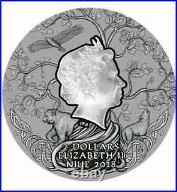 Niue 2019 SVETOVID Slavic Gods 2 Oz 2$ Silver Coin