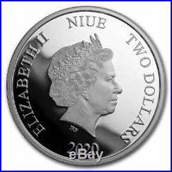 Niue 2020 1 oz Silver Proof Coin- Disney Princess with Gemstone Aurora