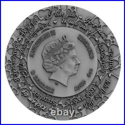 Niue 2020 $2 I Love You 2 oz Silver Coin