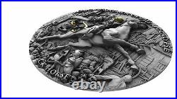 Niue 2020, Black Horse, Four Horsemen of the Apocalypse, 2oz $5 Silver Coin