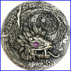 Niue 2020 Dragons Aztec Dragon $2 silver coin 2 oz