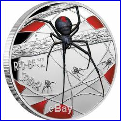 Niue 2020 Red-Back Spider $10 5 Troy Oz Gilded Pure Silver Color Proof NEW