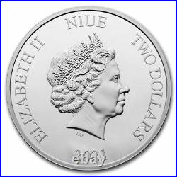 Niue 2021 1 OZ Silver Proof Coin HARRY POTTERT Season's Greetings 2021