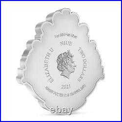 Niue 2021 1 OZ Silver Proof Coin HARRY POTTER Hogwarts Crest