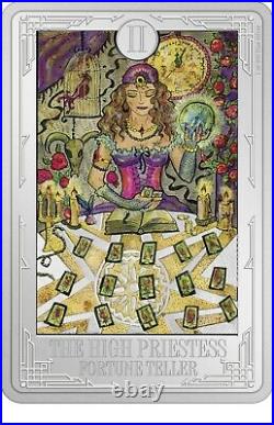 Niue 2021 1 oz Silver Proof Coin- Tarot Cards The High Priestess