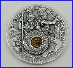 Niue 2021 Ares and Mars First in a Series! High Relief 2 oz Silver Coin